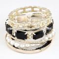 2015 Moda India Hollow Multilayer pulsera de perlas de gran calidad